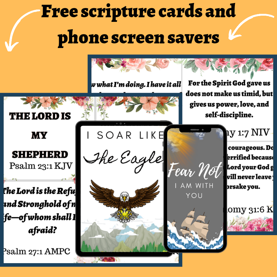 Scripture cards about fear